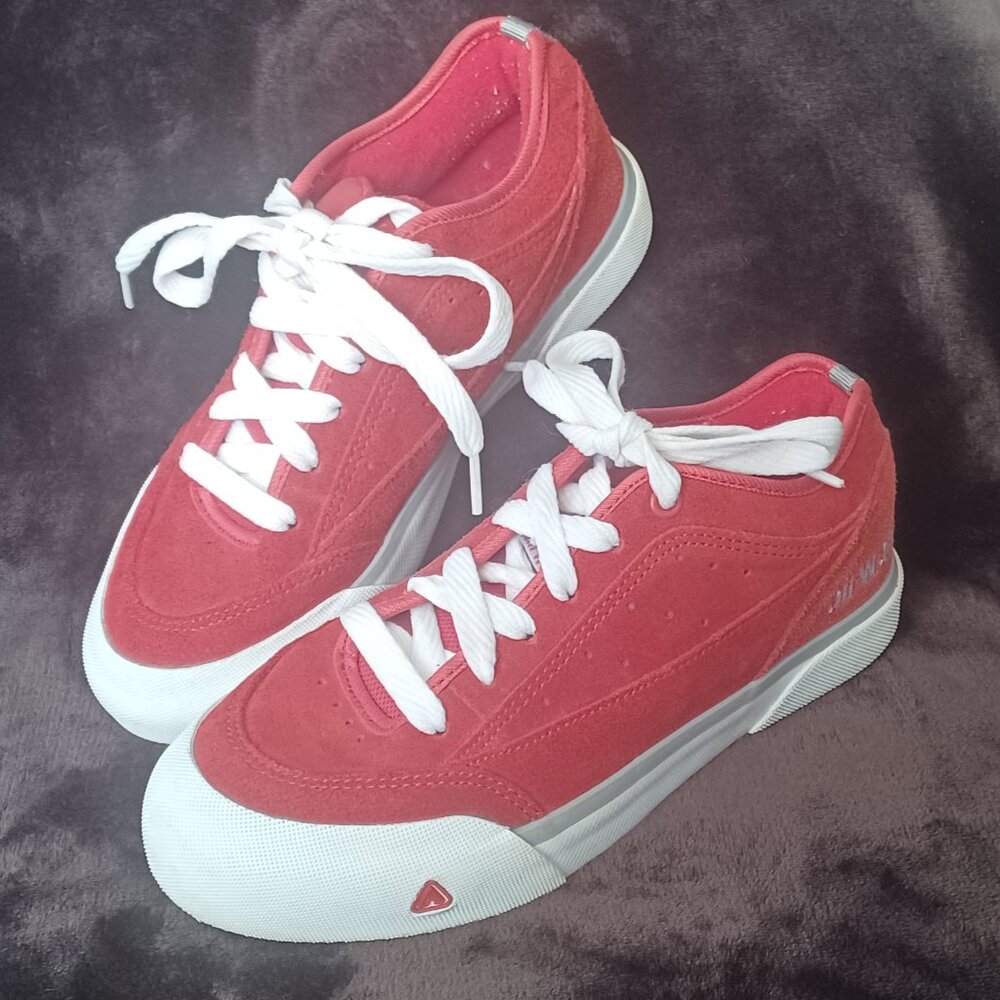 Red Suede Vintage Ladies Airwalk Sneakers